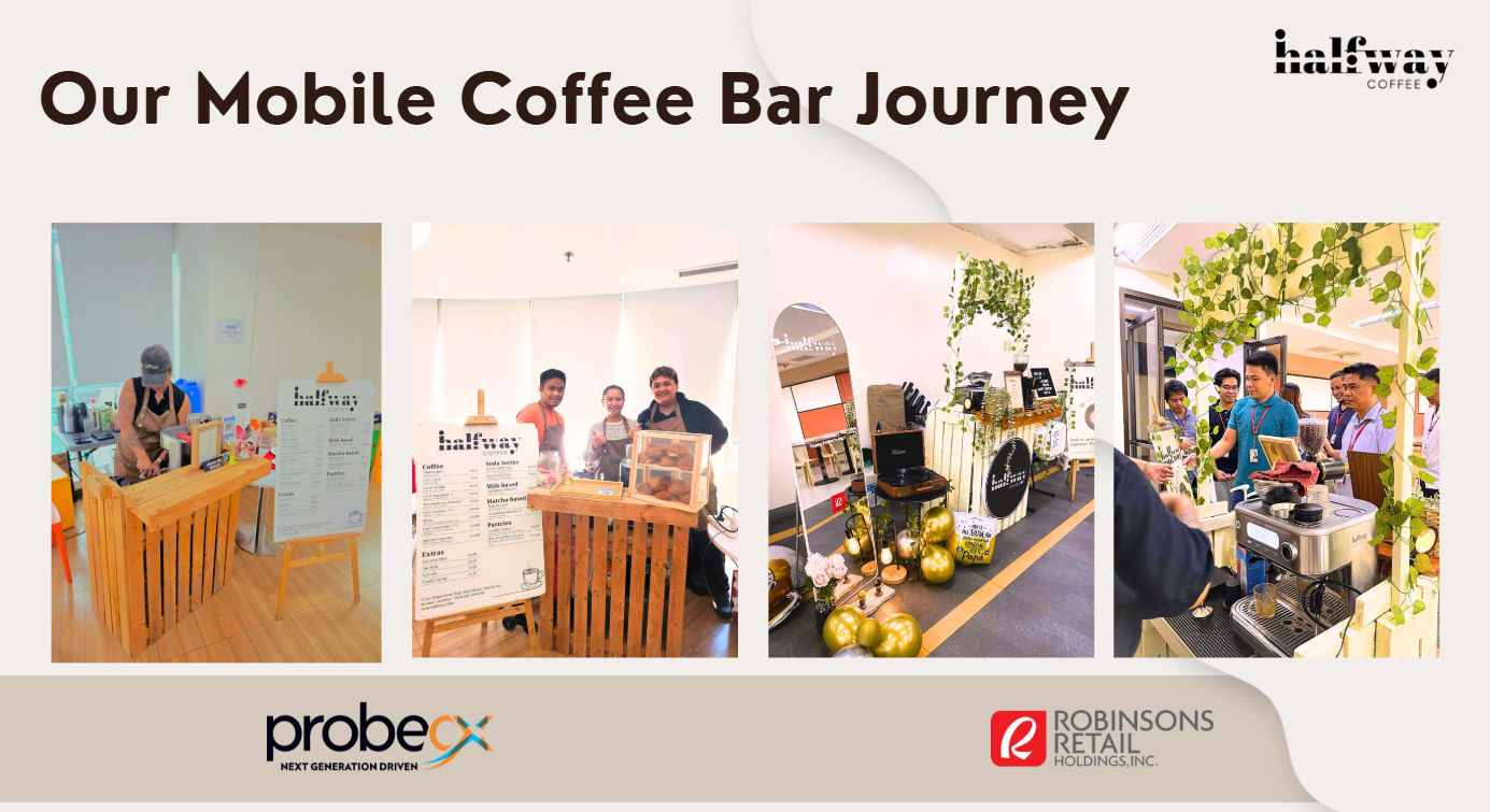 Halfway Coffee mobile coffee bar setup